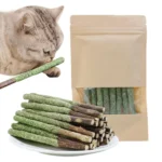 Natural Cat Stick Cat Teeth Cleaning Mint Caught Bite Hairball Removal Cat Chew Stick Catnip Toys Sticks Indoor Kitten - Image 4