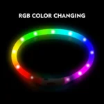 Adjustable USB Rechargeable LED Dog Collar- Multi-Color, 4 Flashing Modes, Cut- to- Fit Design for Nighttime Safety & Visibility - Image 2
