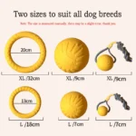 EVA Durable Dog Toys 4 Pack Flying Disc + Ball + Tug Rope for Puppy&Adult Dogs Chew-Proof Teeth Cleaning Set(2024 Best Seller) - Image 5