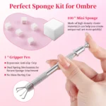 Nail Cushion Tap Gel, Blush Gradient Blending UV Nail Gel, Artistic Design Nail Gel, Essential DIY Salon Tools - Image 5