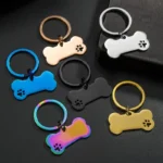 Stainless steel Personalized Engraving Anti-lost Dog ID Tag Customized Pet Name Puppy Collar Dog Cat Bone Tags Pet Supplies - Image 4