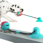 Dogs Food Toys Silicon Suction Cup Tug Interactive Dog Ball Toy For Pet Chew Bite Tooth Cleaning Toothbrush Feeding Pet Supplies
