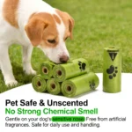 Eco-Friendly Dog Poop Bags Leak-Proof Extra Thick EPI Material Unscented Pet Waste Bags for Dog Walking Outdoor - Image 3