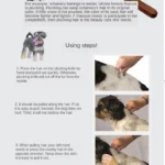 2PCS Pet Hair Removal Knife Dog Comb Beauty Tool Wooden Handle Peeling Knife Pet Hair Removal Device Cleaning Tool Pet Supplies - Image 4