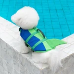 Pet Swimming Life Jacket Safety Vest For Dogs Swim Adjustable in Pool Surfing Drifting Dog Clothes Life Rescue Vest With Tail - Image 2