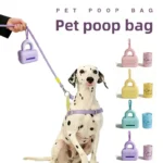 Silicone Pet Waste Bag Dispenser Portable Dog Poop Bag Holder for Outdoor Walking Cleaning Supplies - Image 4