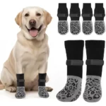 4pcs Dog Paw Protectors Anti-Slip Boots with Traction Control Adjustable Socks for Injured Paws Senior Dogs - Image 2