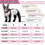 Dog Full-Leg Waterproof Protectors Mud & Stain Resistant Non-Slip Dog Shoes Perfect for Medium & Small Pet Breeds in Rainy Days - Image 4