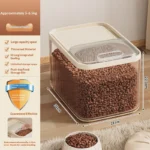 Hot-Selling High Quality Eco-Friendly Plastic Stackable Pet Dog Cat Food Storage Container Moisture-Proof Sealed - Image 4
