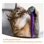 Cat Interactive Toys Cute Worm-Shaped Cat Elastic Ball Tail-equipped Cat Teasing Indoor Cat Worm Caterpillar Elastic Toy - Image 5