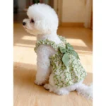 Dog Cat Dress Spring/Summer Strap Dress Daisy Princess Style Teddy Pomeranian Puppy Small Dog