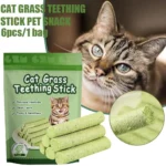 Cat Grass Teeth Grinding Stick Pet Snack Hairball Removal Sticks Ready To Eat Cat Baby Teeth Cleaning Stick Improve Digestion - Image 2