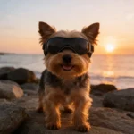 UV Protective Puppy Goggles Cool Protection Eyewear Dog Cat Sunglass for Small Dog Outdoor Riding Pets Decoration Accessory - Image 2