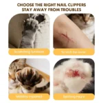 LED Light Pet Nail Clipper Cutter Grinder 2 In 1 Cat Dog Nail Trimmer Scissors Grooming Tool With Nail File - Image 3