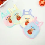 Pet Summer Breathable Ice Silk Strap Cat and Dog Cooling Clothes Cute Bear Printed Dog Clothes