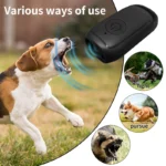 Portable Ultrasonic Dog Repeller 180mAh Rechargeable 23 40KHZ Long Distance Outdoor Deterrent Tool With Flash Light - Image 4