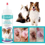 Pet Ear Powder Painless Ear Hair Removal Powder for Dogs and Pets Ear Cleaning Tool Ear Washing Powder for Removing Ear Hair 30g