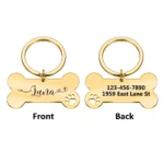 1pc Creative Custom Text The name of the love wavy line Personalized Dog Tags Customized Dog Collar With Name For Dog Tag Name - Image 4