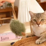 1/5pcs Interactive Mouse Plush Cat Chew Toy Squeaky Imitation Mice Bite-resistant Kitten Toy Interactive Plush Cat Toy Supplies - Image 2