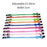 Pet Collars New Pet Bow Bell Collars Cute Cat Collars Pet Supplies Multicolor Adjustable Pet Dressing Tool Pet Accessories - Image 2