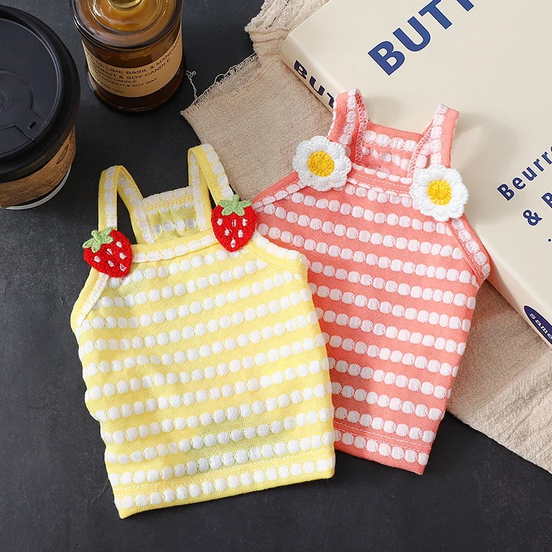 kf-S0cfa8c6ffbf74fa2bc1db55d526aa0b2t Fashion Dog Vest Suspender Dog Vest Chihuahua Bichon Breathable Thin Shirt Puppy Cat Casual Shirt Summer Pet Costume - Image 1