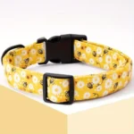 Cute Yellow Bee Print Dog Collar, Suitable for Small, Medium and Large Dogs, Fashionable Wasp Design Dog Collar - Image 4