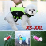 Life Vest Dog Summer Life Jacket with Removable Front Float Adjustable High Flotation Swimsuits for Small Medium Dogs Swimming