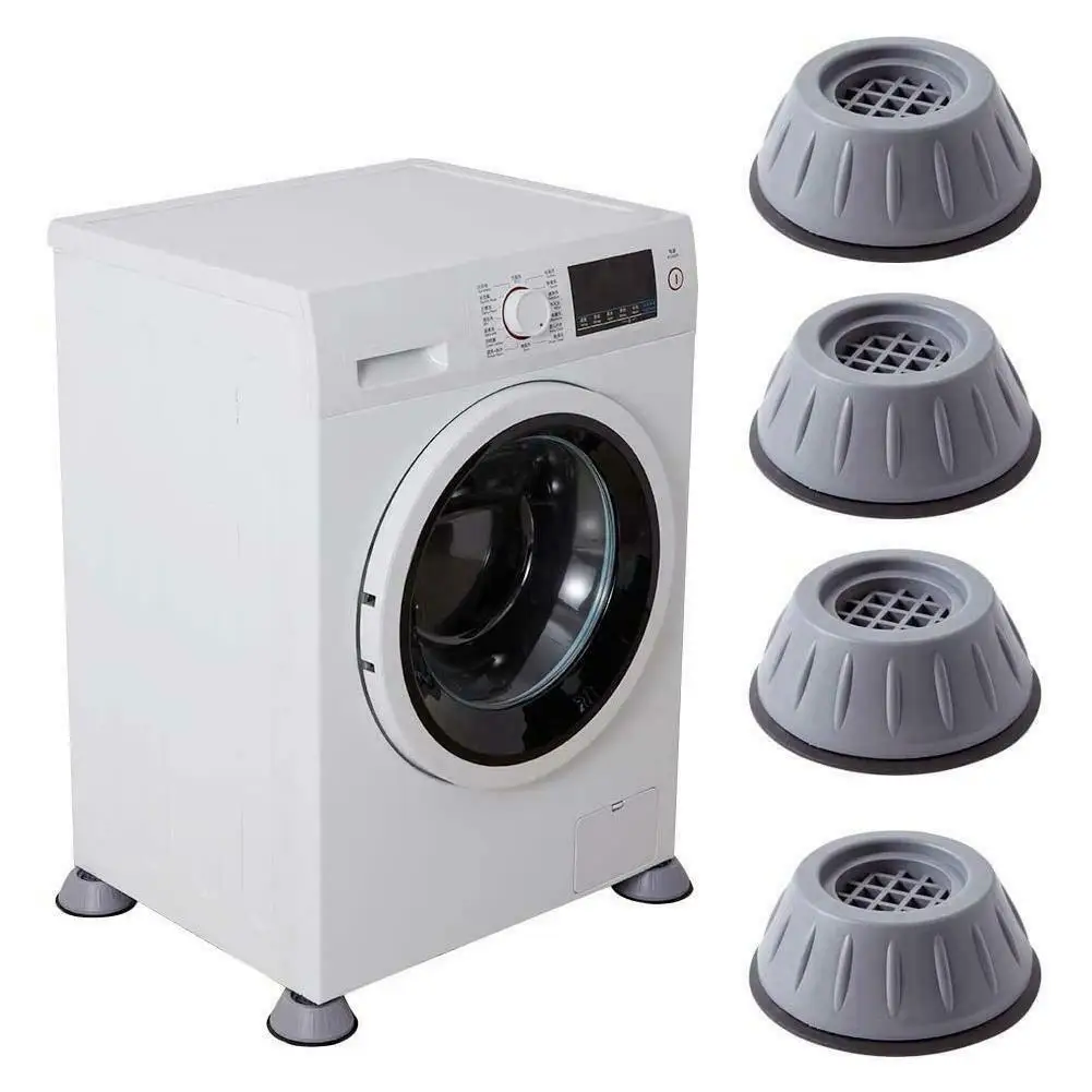 kf-S0dc7f48ad79744b9b1d741b3b6c226d8x 1-4Pcs Anti Vibration Feet Pads Legs Slipstop Silent Skid Raiser Mat For Washing Dryer Machine Support Dampers Stand Furniture - Image 1