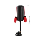 1×Paw Punch Cat Boxing Toy Cat Punching Bag with Boxing Gloves-Interactive Exercise Toy Indoor Play Durable Suction Cup Activity - Image 2