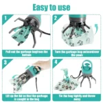 Portable Dog Pooper Scooper Outdoor Pet Waste Pick-up Cleaner Built-in Garbage Bag Handheld Pet Poop Grabber No Touch Design - Image 11