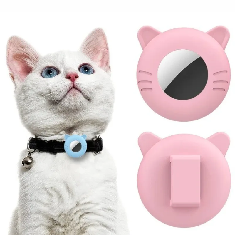 kf-S0e140d7b9389406399043a2af6256193L For Airtag Cat Collar Holder Small Air Tag Cat Collar Holder Silicone Case Cover for Cat Dog Pet Collar Harness Loop Supplies - Image 1
