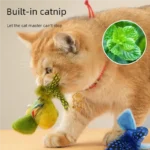 Simulation Bird Interactive Cat Toys Electric Sounding Birds Cat Chew Bite Plush Toys Cat Supplies - Image 3