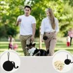1Pc Silicone Pet Treat Pouch Portable Travel Training Bag Round Silicone Snack Bag for Dogs and Cats Pet accessories - Image 5