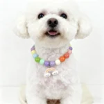 Sweet Cartoon Cat Pet Necklace: Handmade Beaded Adjustable Collar for Dogs & Cats - Adorable Kitten Charm Pendant for Small Pets - Image 2