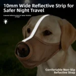 Safe Breathable Mesh Dog Muzzle Adjustable Strap PVC Puppy Mouth Cover Washable Dog Mouthpiece Outdoor Travel - Image 4