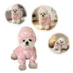 Small Dog Four-legged Clothes Anti Mosquito Breathable Mesh Dog Jumpsuit with Hood Puppy Cover Outfit for Small Puppy - Image 3