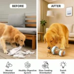 Interactive Dog Treat Dispenser Toy Dog Puzzle Rolling Leak Food Ball Toy Durable Chew Tooth Healthy Ball Suitable for All Breed - Image 2