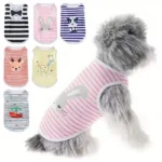 Cute Summer Pet Dog Cooling Vest Cartoon Soft Clothing Summer Casual Shirts Small Medium Large Dogs Puppy French Bulldog Clothes - Image 2