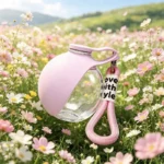 2-in-1 Portable Dog Water Bottle with Lanyard Hook Foldable Silicone Dog Bowl Leak-proof Compact Travel Pet Feeding Bottle - Image 4