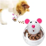 Cat Food Leakage Toys Interactive Food Funnel Plastic Cat Food Dispenser Mouse Ball Shape Tumbler Puzzle Training Pet Supplies - Image 4