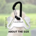 Stainless Steel Dog Poop Bag Holder Carrier, Hands Free Waste Bag Holder With Clip,Dog Walking Dog Accessories Cleaning Supplies - Image 5