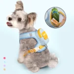 Dog Cat Harness and Leash Set, Reflective Adjustable Pet Vest with Backpack for Small Medium dogs - Image 2