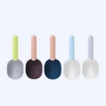 Multifunctional Dog Food Cat Food Shovel Spoon Feeding Spoon Sealed Bag Clip Creative Measuring Cup Curved Design Easy To Clean - Image 2