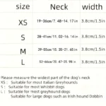 Martinagle Wide Adjustable Dog Collar, Soft Patterned Anti-Pull Collar for Medium-Sized Dogs, Suitable for Italian Greyhounds, Whippets, and Visual Hunting Dogs - Image 5