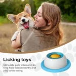 New Interactive Pet Lick Toys Promotes Dental Health Self-Soothing Snack Bowl Training Slow Feeder For Dogs Cats - Image 2