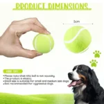 Tennis Balls for Dogs, 2-Inch Size, Compatible with Most Automatic Ball Launchers Idea for Small Dogs(12 Balls Only) - Image 3