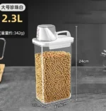 Cat food storage bucket, dog food sealed moisture-proof pet storage bucket, cat snack storage can, storage box, small box - Image 2