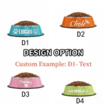 Custom Name Dog Cat Pet Bowl Anti-dumping Stainless Steel Pet Bowl Non-slip Personalize Pet Gift Easy-to-clean Bowl Feeding Tool - Image 5
