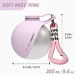 2-in-1 Portable Dog Water Bottle 285ML Stainless Steel&Silicon Leak-Proof Compact Dog Outside Travel Water Bottle for Small Dog - Image 2