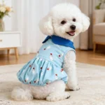 Summer Lantern Dress for Dogs Cats Thin Breathable Pet Clothes Cute Puppy Outfit for Schnauzer Small Dogs Pet Dress Clothing - Image 4